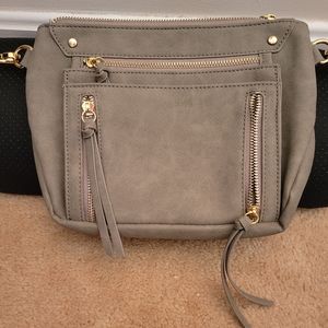 Gray Crossbody Bag